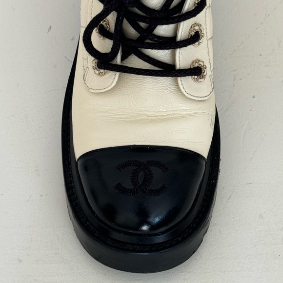Chanel Combat Boots Sz 37 - Picture 11 of 15